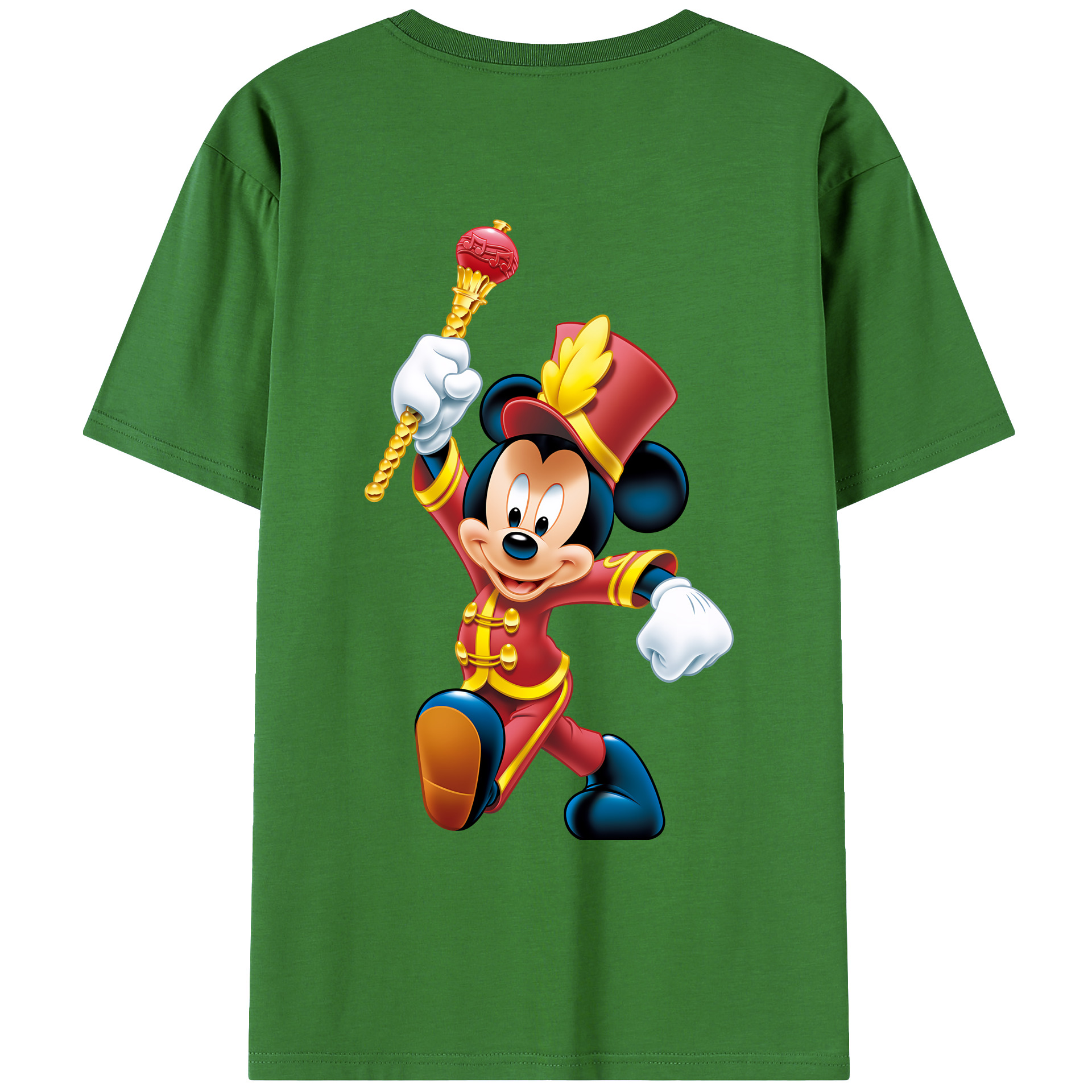 ミッキーマウス Mickey Mouse レディース半袖Tシャツ(バックプリント)